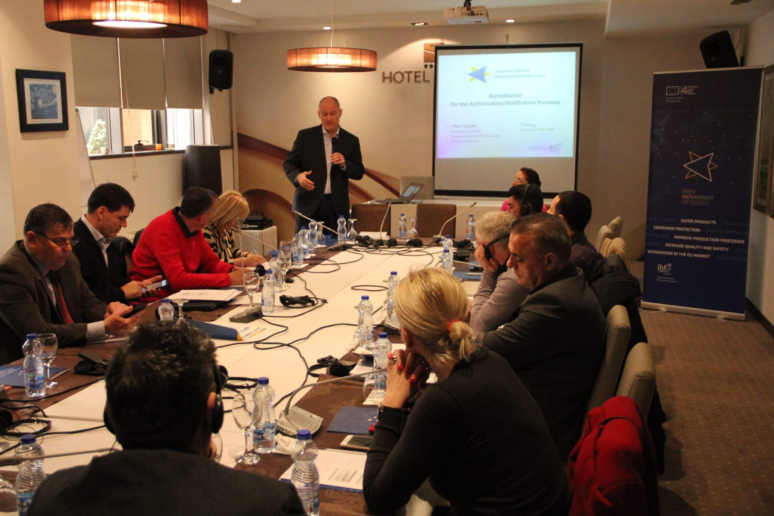 Drejtoria e Përgjithshme e Akreditimit e Kosovës, me mbështetjen e projektit të FMG-së-EU-së me datën 12-13.03.2019 ka organizuar trajnimin “Akreditimi për qëllime të autorizimit”.